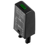 CUBESERIES, LED module with freewheel diode, Rated control voltage: 110…230 V DC, Plug-in connection