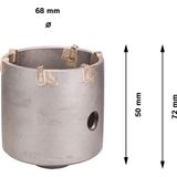 SDS-plus-9 core cutter for hex adapter 68 x 50 x 80 mm, 6