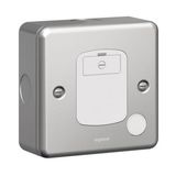 Fused connection unit Synergy - unswitched + cord outlet - metalclad