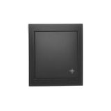 Splash-proof intermediate switch, 10AX, black matt