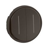 DOUBLE SWITCH INDICATOR CELIANE BLACK