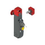 NG series safety switch with lock and integrated control devices, with actuator