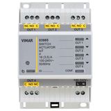 IoT connected multif.actuator 4out relay