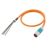 Power cable pre-assembled type: 6FX5002-5DS23 (1FT/1FK/1PH for SINAMICS) 4x 16+(2x1.5) C Connector Sz. 3/ring cable