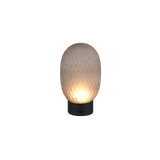 Facette LED table lamp smoke/matt black rechargeable