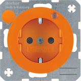 Soc.out. earth.pin+LED,enhncd contact prot.,screw-in lift term.,R.1.3,