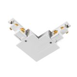 L-connector  S-TRACK 3-phase-recessed rail ,IP20,white