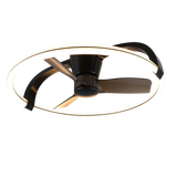 Stockholm LED ceiling fan matt black