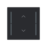 LFAW/A.1.70.1-45M Cover plate with legend with Symbol "arrows" black matt - Trevion®