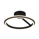Amador LED ceiling lamp matt black