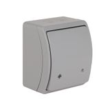 VW-4L Koala Intermediate Switch with illumination surface mounted IP44 gray VW 154-53