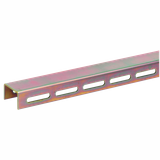 RAIL -U- 30X20 TH.3 525MM LONG IN PERFORED ALUMINIUMDIAM.9 - DISTANCE 