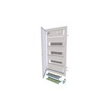 KLV-36HWS-SF Hollow wall compact distribution board, 3-rows, super-slim sheet steel door
