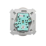 Triple push button, (module), 10AX, quick connection, Silver matt, metalic