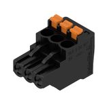 PCB plug-in connector, female plug, 5.00 mm, Number of poles: 3, 90°, PUSH IN with actuator, Clamping range, max. : 3.31 mm², Box