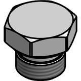 Blind for sideconnection, G3/8"