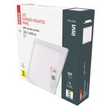 LED panel RIVI 30x30 square surface mounted 20W with frame, dimmable with CCT change