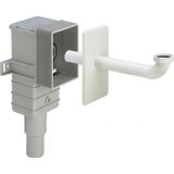 Siphon for disabled sink, built-in, white
