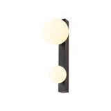 SUN WL, double, G9, wall light, round, 2xmax 5W, IP20 bl