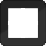 Cover frame single, C.1, night black glossy
