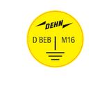 Earthing sticker for marking railway earthing products D  50mm