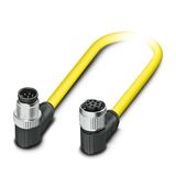 SAC-8P-M12MR/ 0,5-542/M12FR BK - Sensor/actuator cable
