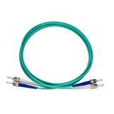 ST-D/ST-D Patchkabel, OM3, aqua, 2m