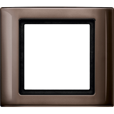 AQUADESIGN bezel, 1 gang, dark brazil