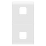 REPLACEABLE BUTTON KEY FOR AXIAL COMMANDS - TO BE COMPLETED WITH 2 LENS - 1 MODULE - GLOSSY WHITE - CHORUSMART