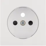 Center piece for socket with ground pin with touch protection, Berker S.1/B.x, white, matt