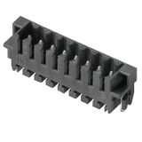 PCB plug-in connector, male header, Clip-on flange, THT/THR solder connection, 3.50 mm, Number of poles: 5, 180°, Solder pin length (l): 3.2 mm, tinned, black, Box