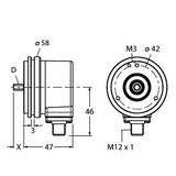 Incremental Encoder Industrial Line   REI-10S6S-4B4096-H1181