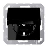 SCHUKO® socket with hinged lid A1521KLSW