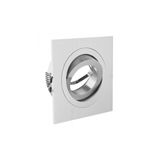 Spot luminaire housing MORENA, IP20, square, silver