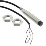 Proximity sensor, inductive, nickel-brass, long body, M12, unshielded, E2B 2137G