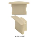 End cap without hole for VT, gray color, 1 pc