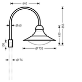 Post-top luminaires 931 CLO (normal) Lens Black ET 35W 4600lm 70 asymmetric wide (AB7L) IP23 IK10 5 SDCM 6915940