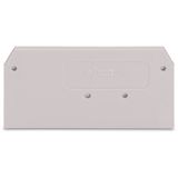 End and intermediate plate 2.5 mm thick light gray