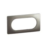 PLATE 2G LARGE SATIN STEEL