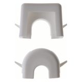 Cable and channel entry, polar white, surface mounted