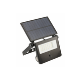 LED solar floodlight with motion sensor LUMOS II, 2000 lm, 6400K, 2600 mAh replaceable, IP65, black