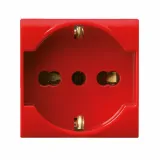 COM.SCHUKO+IT.ST.SOCKET RED  S44 2M