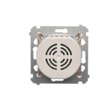 Intermediate switch with indicator light, LED not replaceable Color: blue, (module), 10AX, quick connection, Silver matt, metalic