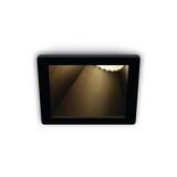 BLACK GU10 10W BLACK REFLECTOR DARK LIGHT ASYMMETRIC