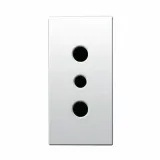 2P+E 10A IT.ST.SHUT.SOCKET DOMUS 1M