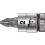 8755 A Zyklop Pozidriv Bitdop met 1/4&quot;-aandrijving, PZ 2 x 28 mm