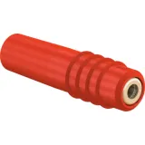1 mm jack, solder connection, 0.25 mm², red, 22.2603-22