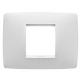 ONE PLATE - IN PAINTED TECHNOPOLYMER - 2 MODULE - SATIN WHITE - CHORUSMART