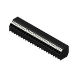 Printed circuit board terminals, 3.50 mm, Number of poles: 22, 135°, Solder pin length (l): 1.5 mm, black, PUSH IN with actuator, Clamping range, max. : 1.5 mm², Tube
