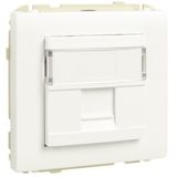 COV RING W/SING SUPPORT F/RJ45 CONNECT PLATIN